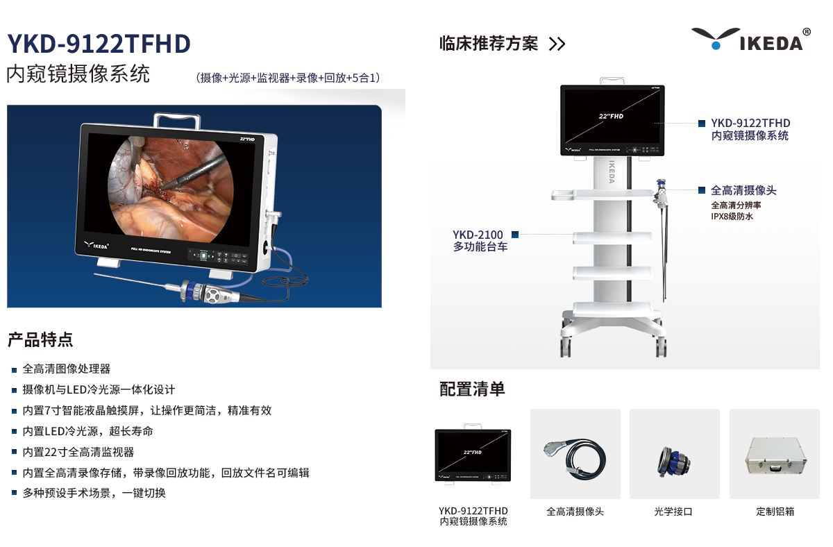 內窺鏡攝像系統 YKD-9122TFHD